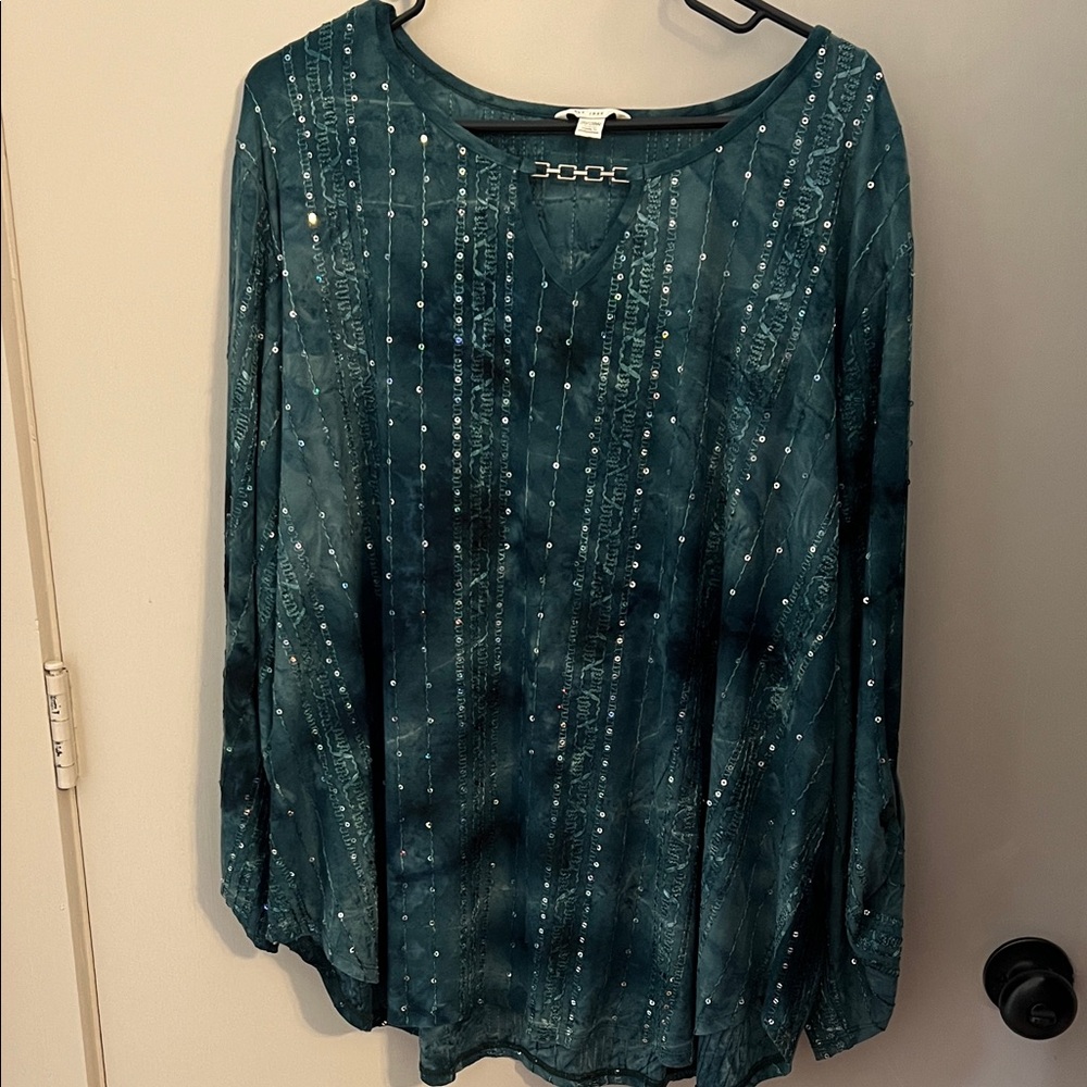 Elegant Teal Women's Top